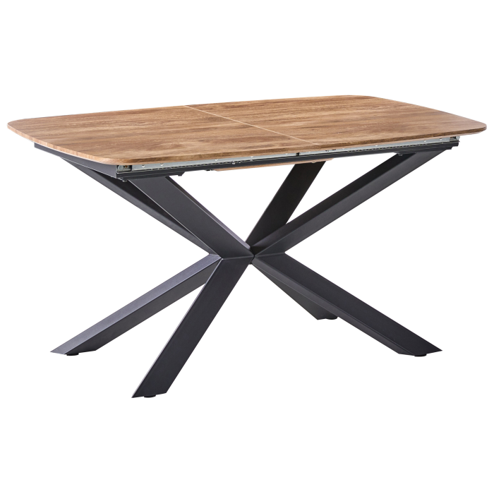 Extendable dining table GAIRDNER Brown 140/180 cm 90 cm [5]
