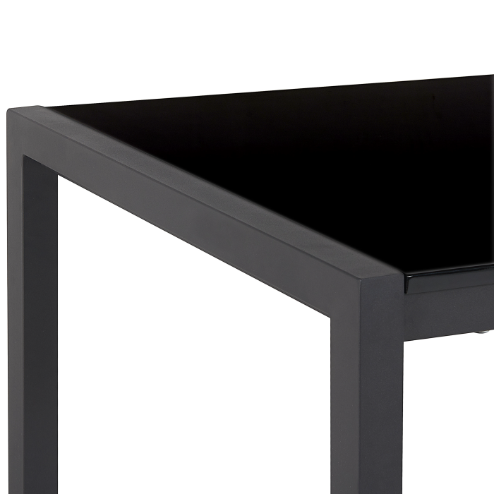 Extendable dining table GRANADA Black 120/160 cm 80 cm [6]