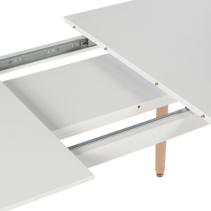 Masă de dining extensibilă MIRABEL Alb 120/150 cm 80 cm [7]