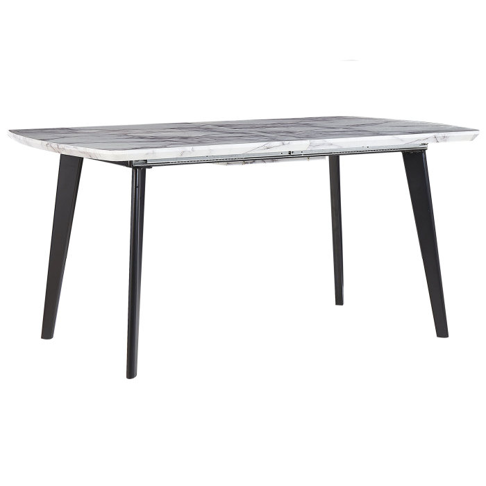 Extendable dining table MOSBY Marble grey 160/200 cm 90 cm [4]