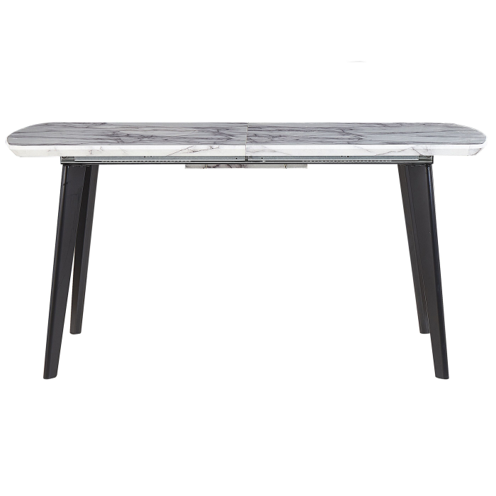 Extendable dining table MOSBY Marble grey 160/200 cm 90 cm [5]