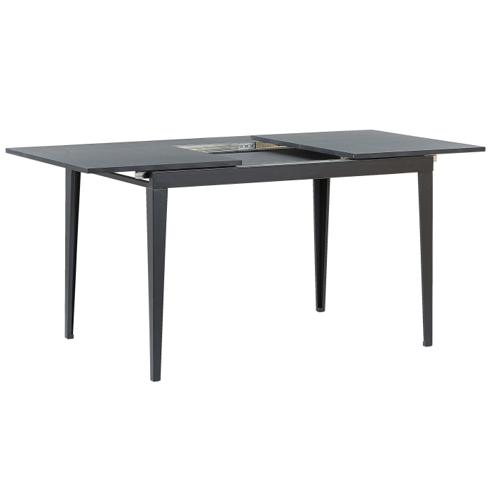 Masă de dining extensibilă NORLEY Negru 120/160 cm 80 cm [4]