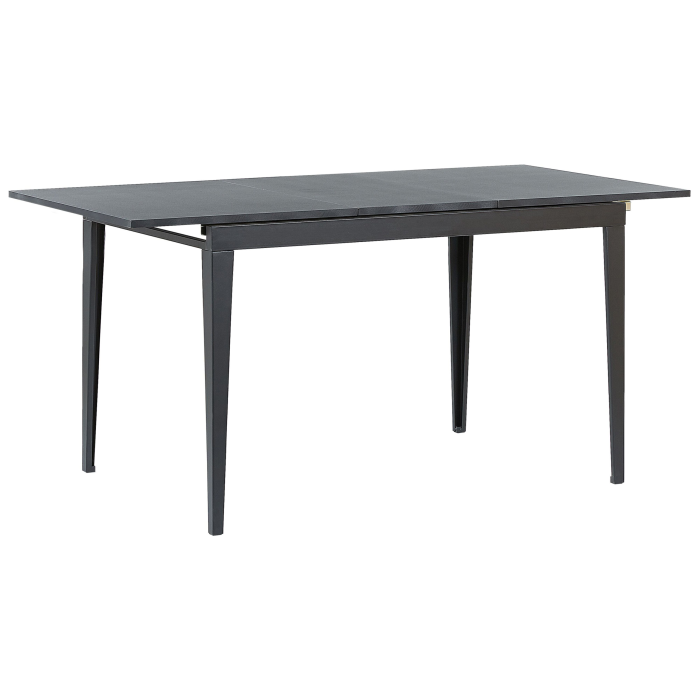 Masă de dining extensibilă NORLEY Negru 120/160 cm 80 cm [2]