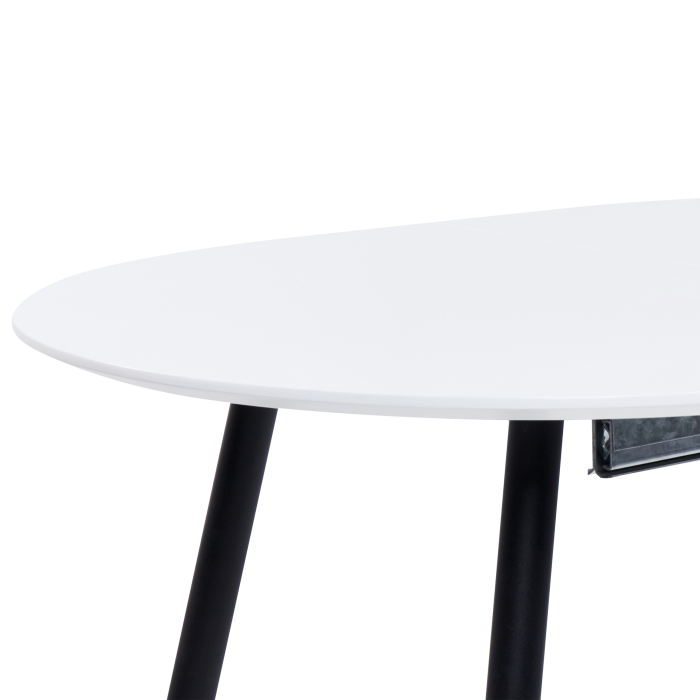 Masă de dining extensibilă STAVERTON Alb 120/160 cm 80 cm [6]