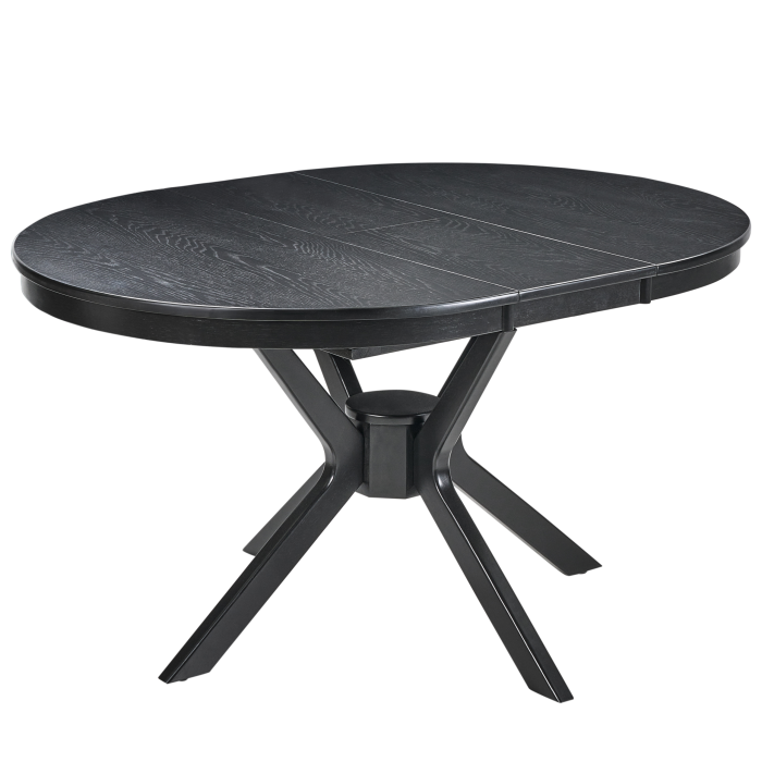 TYMIS extendable dining table Black oak 107/137 cm 107 cm [2]