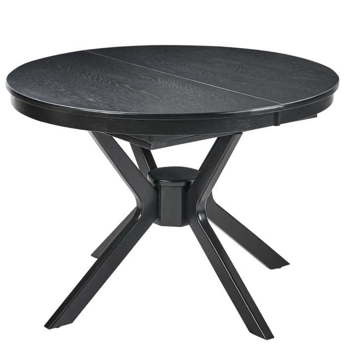 TYMIS extendable dining table Black oak 107/137 cm 107 cm [4]