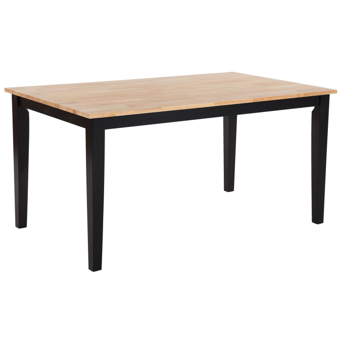 Masă de dining GEORGIA Negru 150 cm 90 cm Lemn [2]