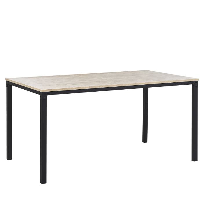 Masă de dining HOCKLEY Maro deschis 150 cm 90 cm [2]