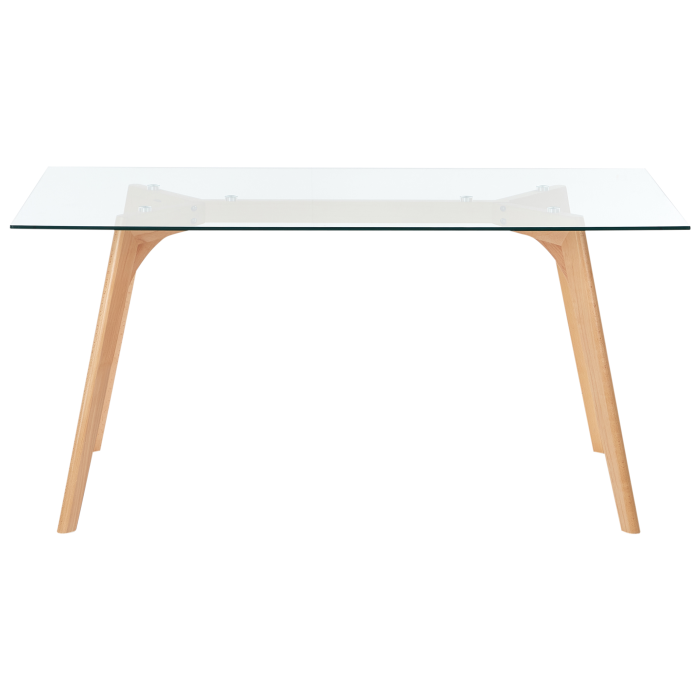Dining table HUDSON Transparent 160 cm 90 cm Tempered glass [4]