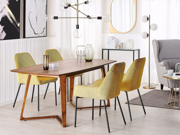 HUXTER dining table Dark walnut 180 cm 90 cm [1]