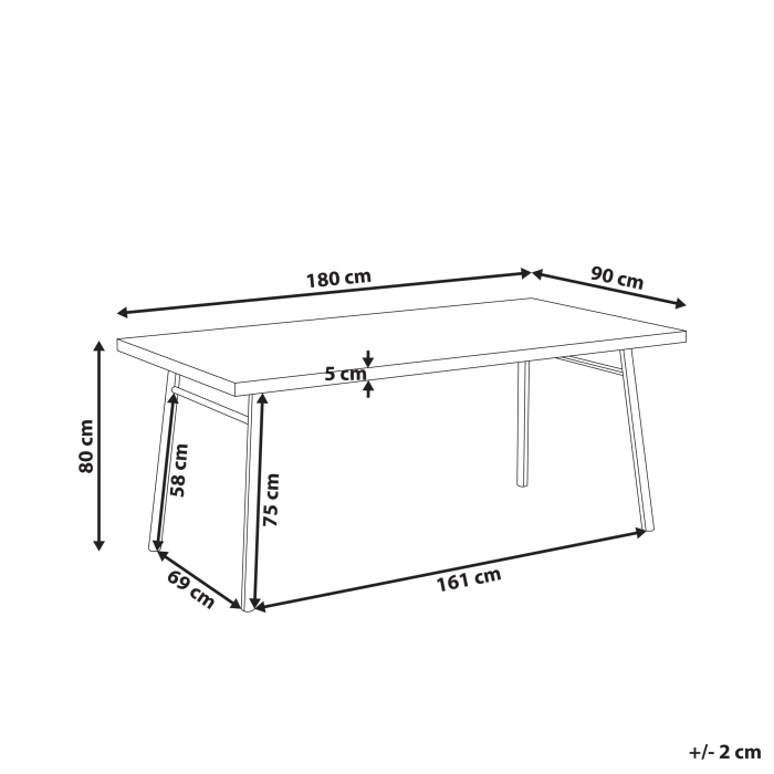 IVORIE dining table Light ash 180 cm 90 cm [3]