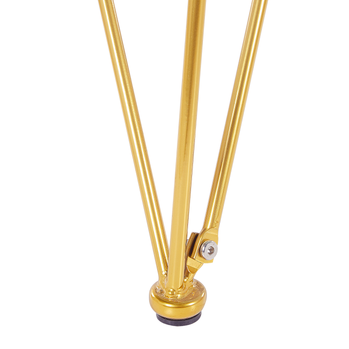 Dining table KENTON Black marble 140 cm 80 cm Tempered glass [6]