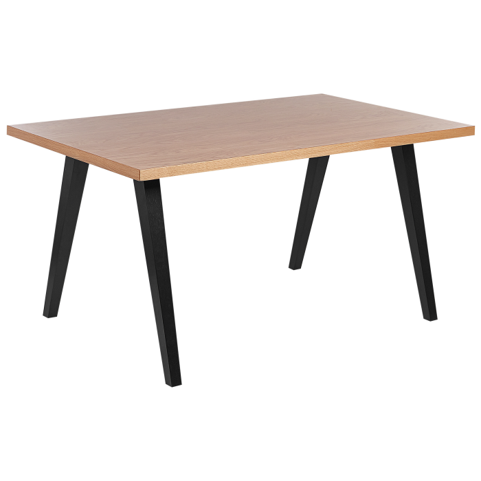 Masă de dining LENISTER Maro/Negru 150 cm 90 cm [2]