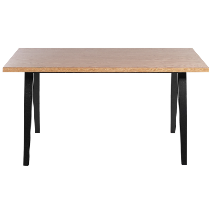 Masă de dining LENISTER Maro/Negru 150 cm 90 cm [4]