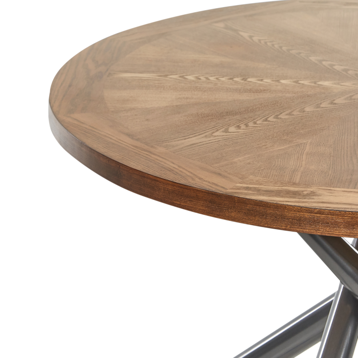 Dining table LORENZO Ash brown 120 cm 120 cm [5]