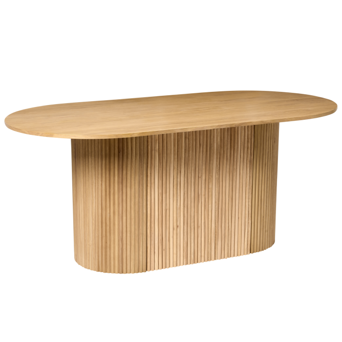 Masă de dining LUNNIN Stejar deschis 90 cm 180 cm [2]