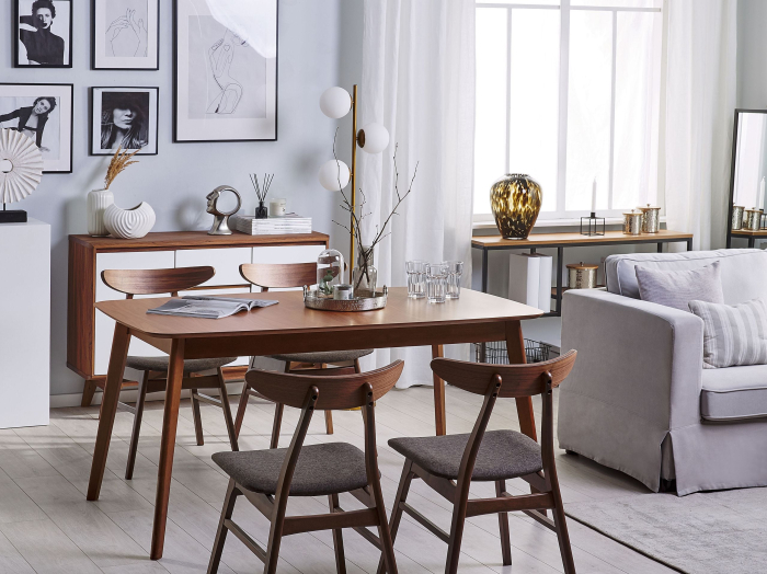 Masă de dining MADOX Nuc închis 150 cm 90 cm [1]