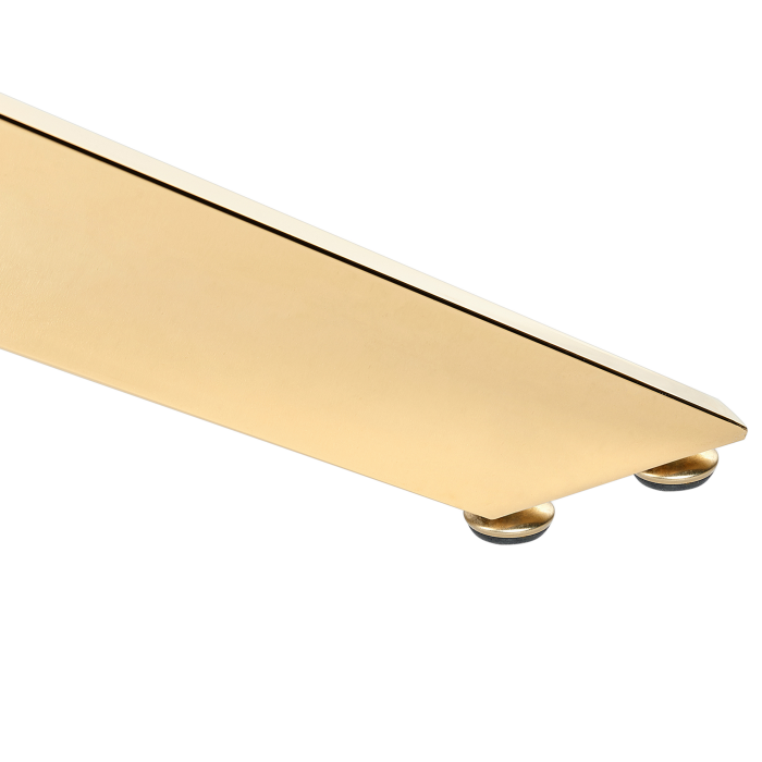 Masă de dining MARAMO Auriu 120 cm 120 cm Sticlă securizată [6]