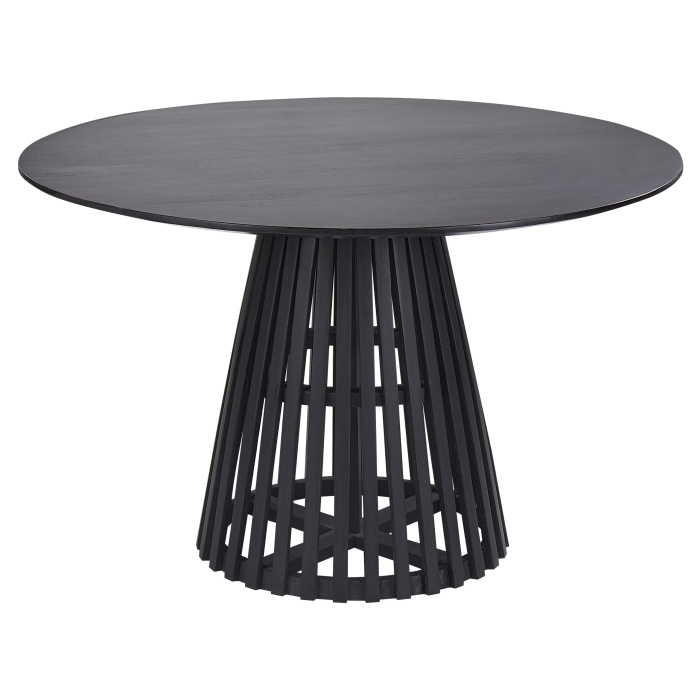 Masă de dining MESILLA Negru 120 cm 120 cm Lemn de acacia [2]