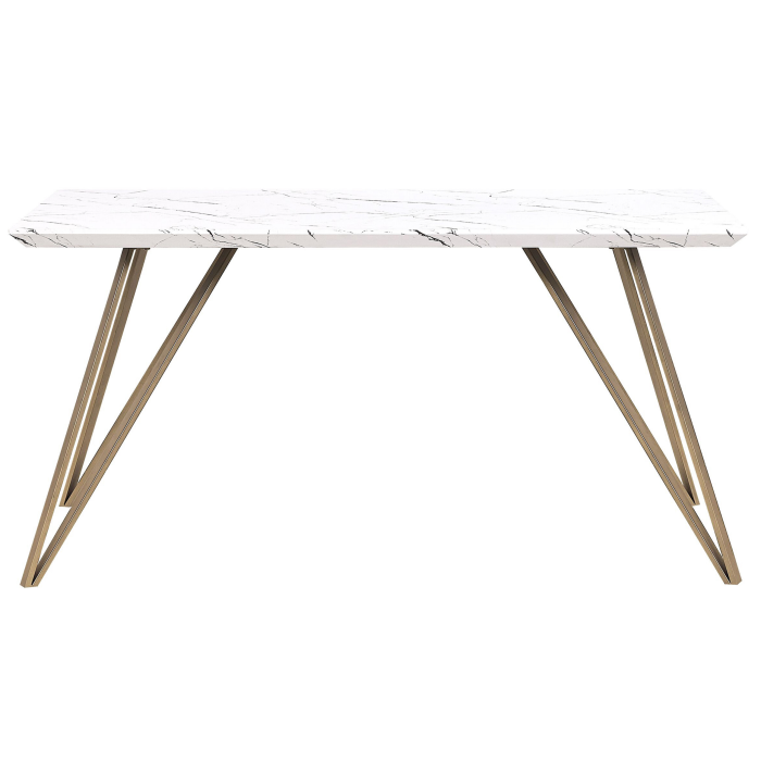 Dining table MOLDEN Marble/Gold 150 cm 80 cm [4]