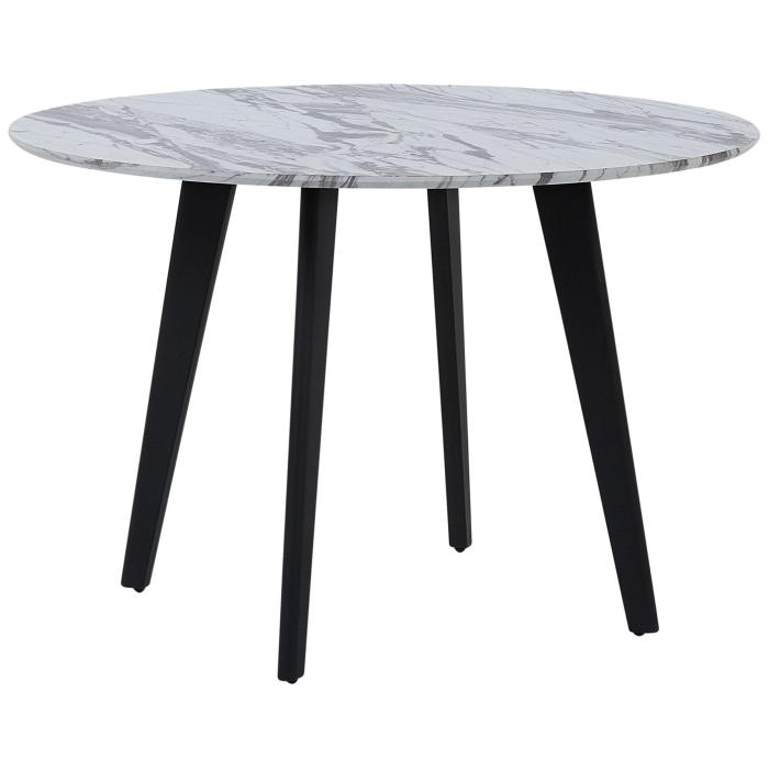 Dining table MOSBY White marble 110 cm 110 cm [2]
