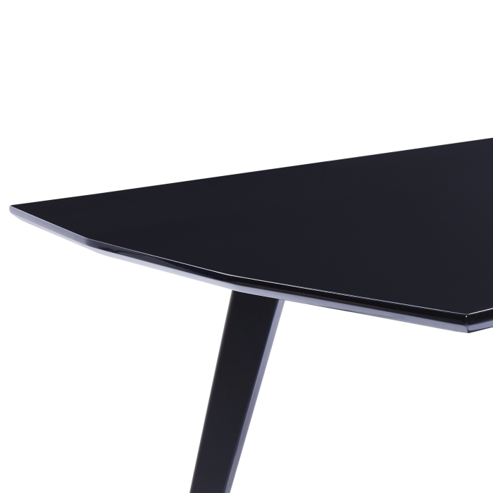Masă de dining MOSSLE Negru 160 cm 90 cm [5]