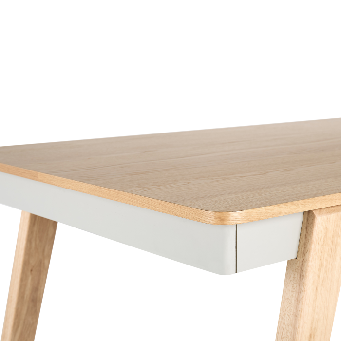 Masă de dining PHOLA Stejar deschis 150 cm 90 cm [5]