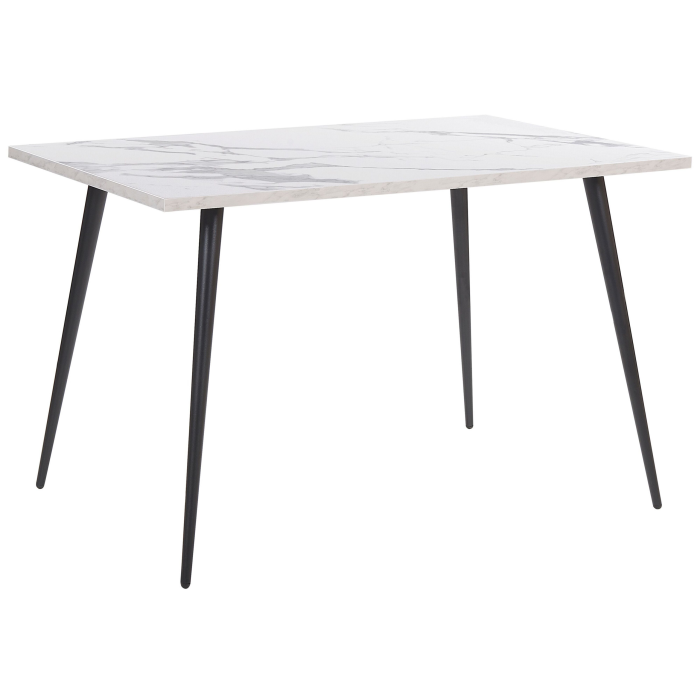 Masă de dining SANTIAGO Alb marmură 120 cm 80 cm [2]