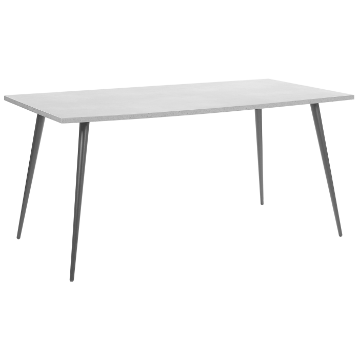 Masă de dining SANTIAGO Efect de beton 160 cm 80 cm [2]