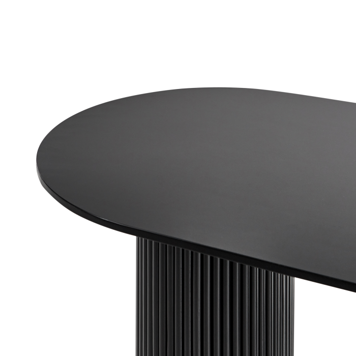 Dining table SHERIDAN Black 180 cm 100 cm [5]