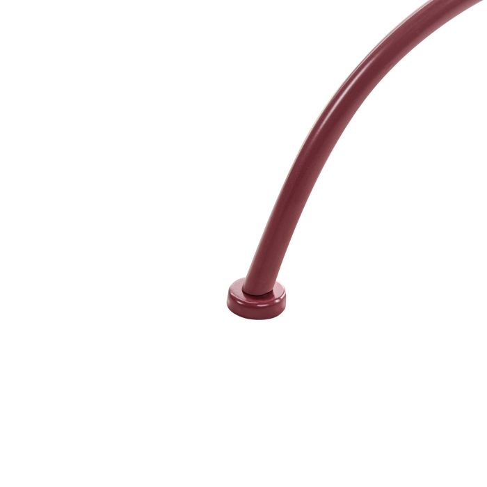 Garden table ALBINIA 70 cm 70 cm Metal Bordeaux [5]