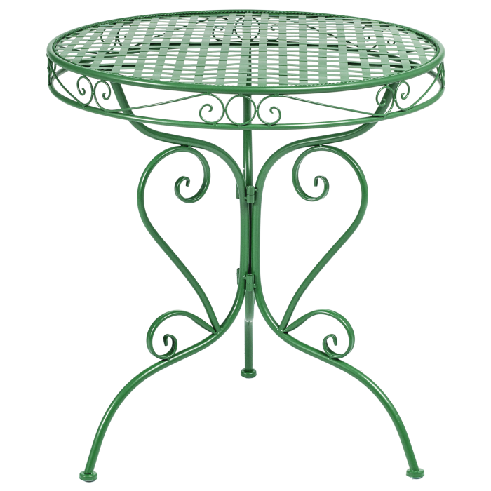 Garden table ALBINIA 70 cm 70 cm Metal Green [2]