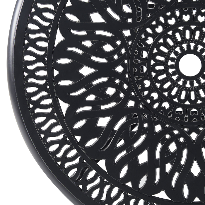 Masă de grădină ANCONA 90 cm 90 cm Metal Negru [5]