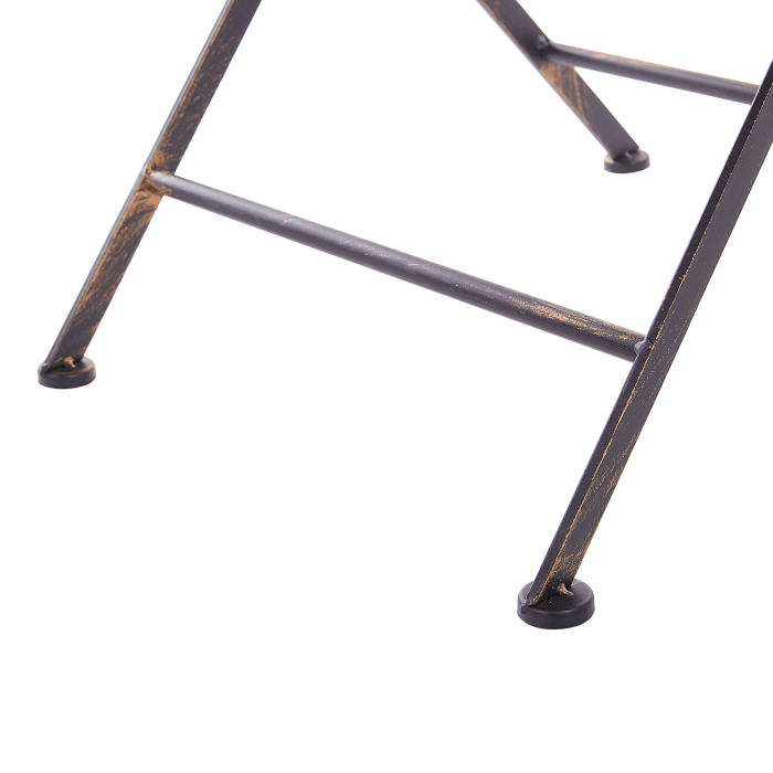 Garden Table BORMIO 70 cm 70 cm Metal Black [6]