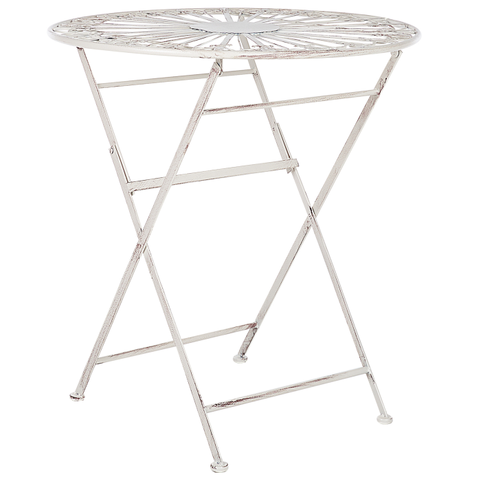 Masă de grădină SCAFA Metal Alb Pliabil [2]