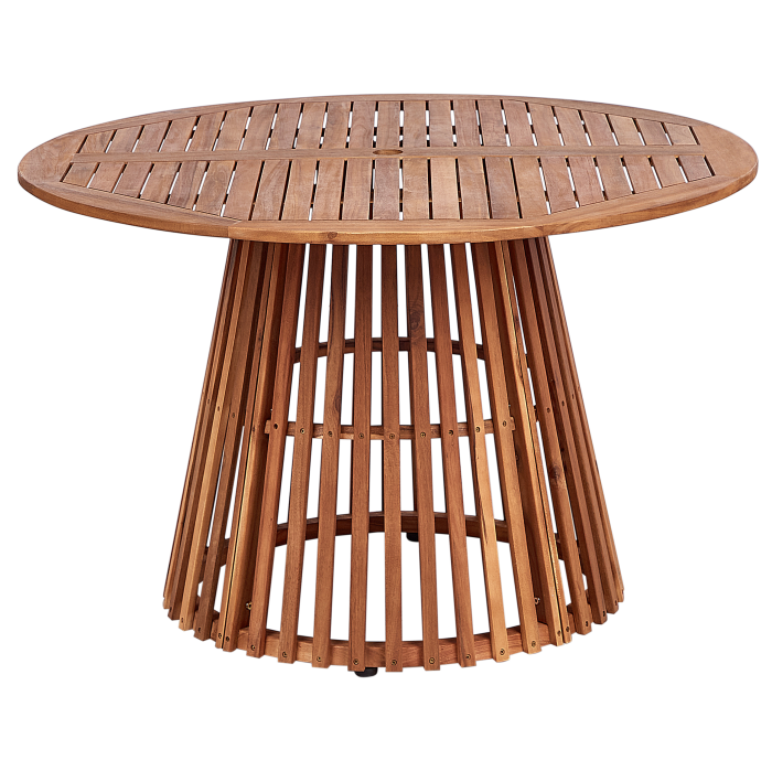 Masă dining de exterior AGELLO 120 cm 120 cm Lemn de acacia Maro [2]