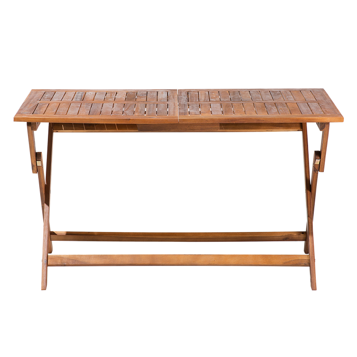 Masă dining de exterior CENTO 140 cm 75 cm Lemn de acacia Maro [4]