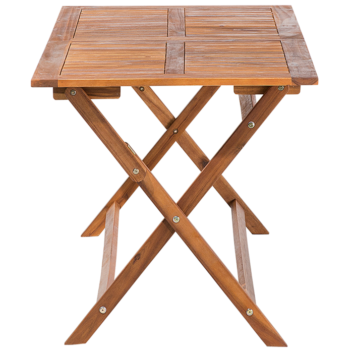 Masă dining de exterior CENTO 140 cm 75 cm Lemn de acacia Maro [5]