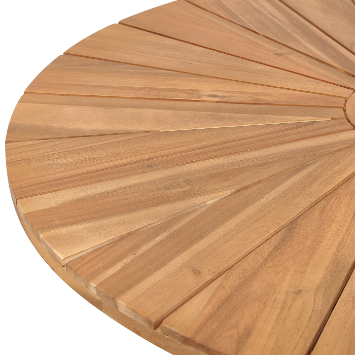 Masă dining de exterior CISSONE 110 cm 110 cm Lemn de acacia Maro [5]