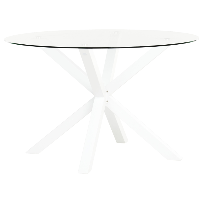 MALETTO outdoor dining table 120 cm 120 cm Glass White [4]