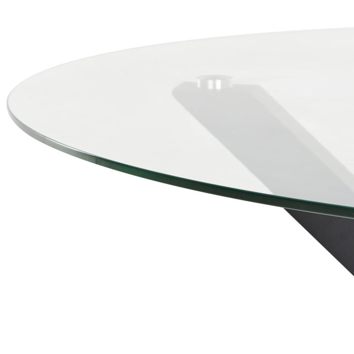 MALETTO outdoor dining table 120 cm 120 cm Glass Black [5]