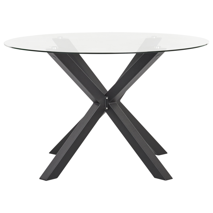 MALETTO outdoor dining table 120 cm 120 cm Glass Black [2]