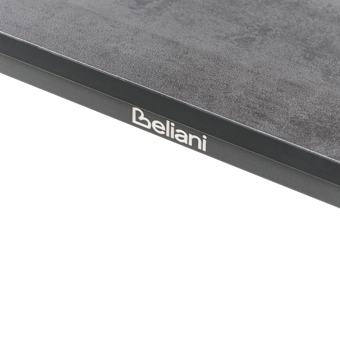 Outdoor dining table SOVARETO 180 cm 90 cm stone effect Dark grey [7]