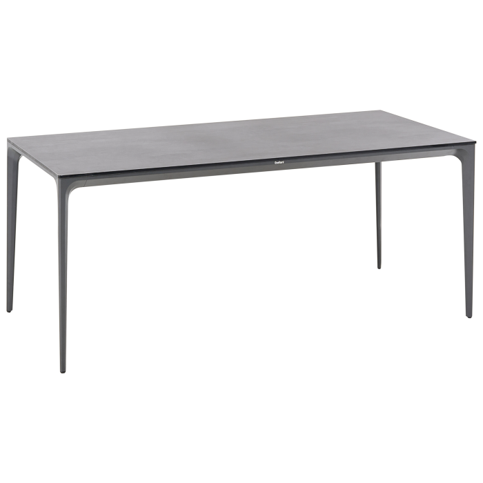 Outdoor dining table SOVARETO 180 cm 90 cm stone effect Dark grey [4]
