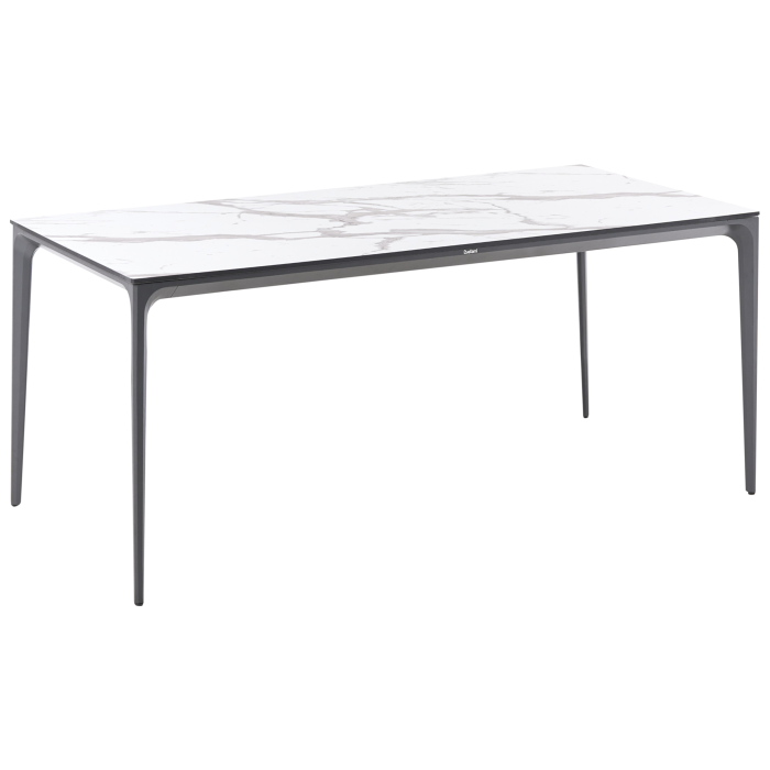 Outdoor dining table SOVARETO 180 cm 90 cm marble effect Marble white [4]