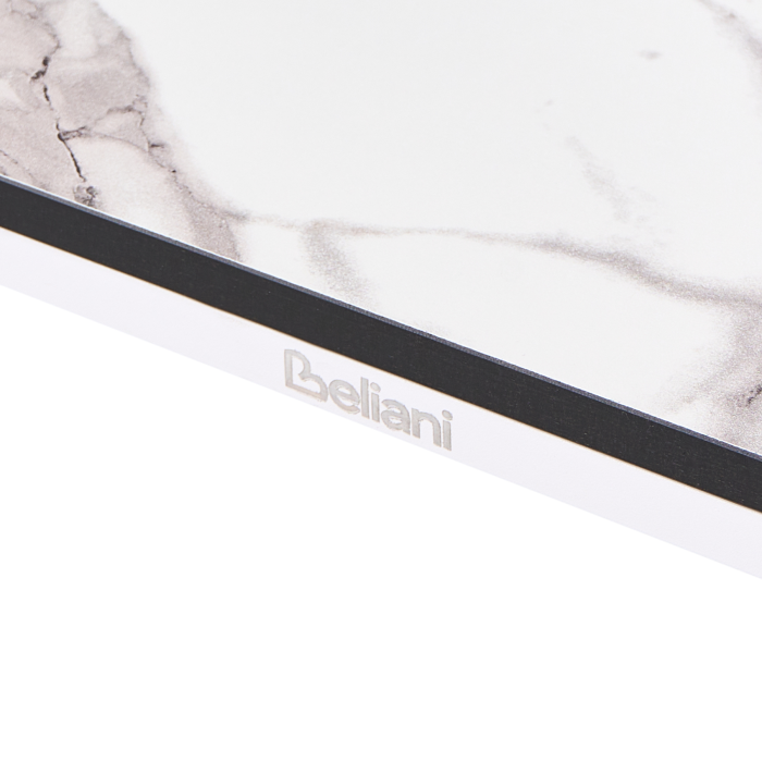 Masă dining de exterior SOVARETO 180 cm 90 cm efect marmorat Alb marmură [7]