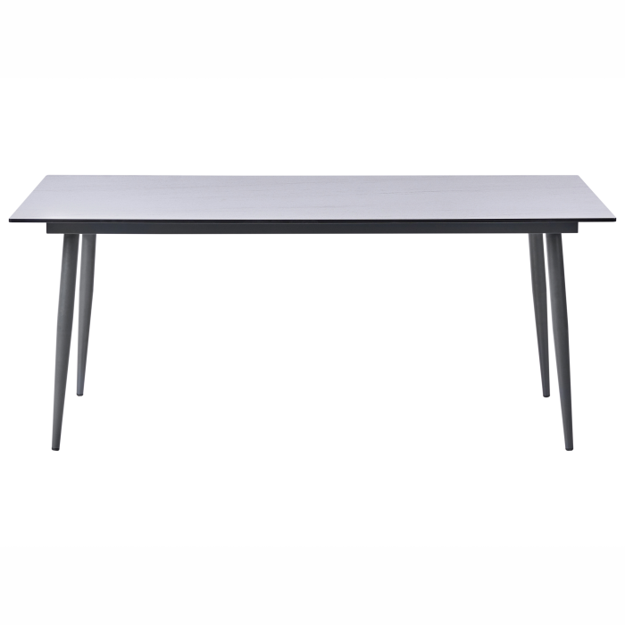 Masă dining de exterior TOLENTINO 180 cm 90 cm efect de piatră Aspect travertin [4]