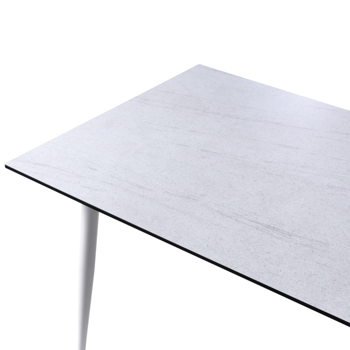 Outdoor dining table TOLENTINO 180 cm 90 cm stone effect Travertine look [5]