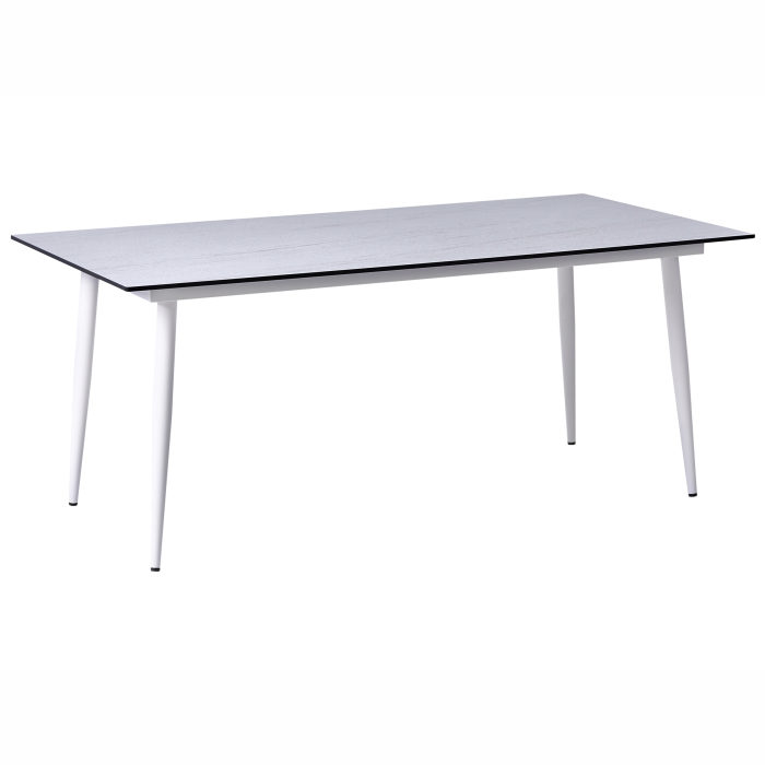 Outdoor dining table TOLENTINO 180 cm 90 cm stone effect Travertine look [2]