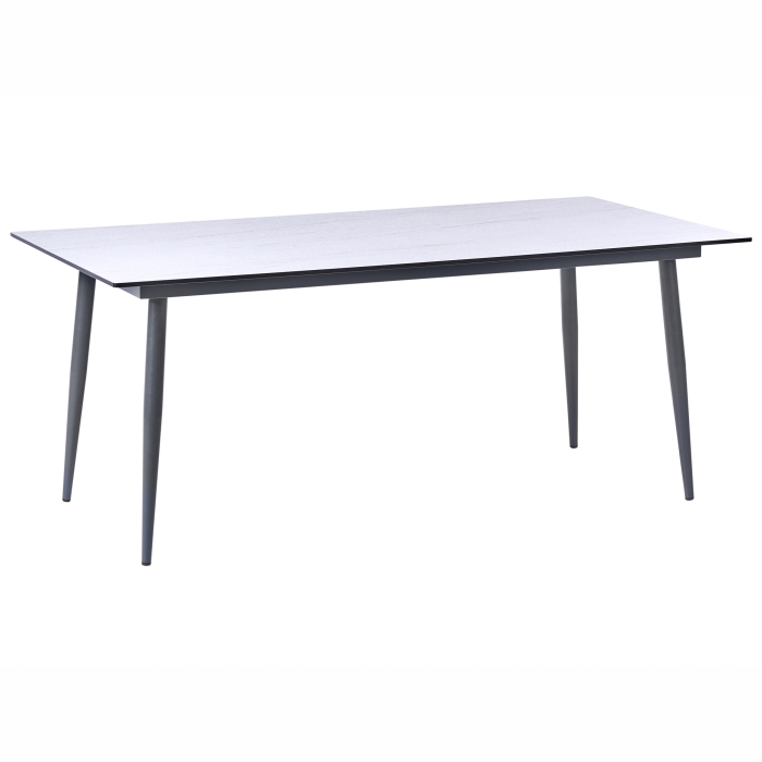 Masă dining de exterior TOLENTINO 180 cm 90 cm efect de piatră Aspect travertin [2]